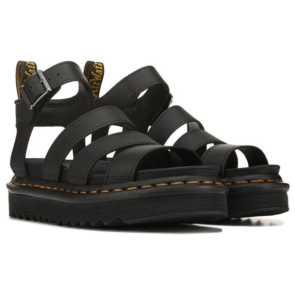 Dr. Martens Women's Blaire Platform Gladiator Sandal in Black Size 9 - Picture 3 of 12